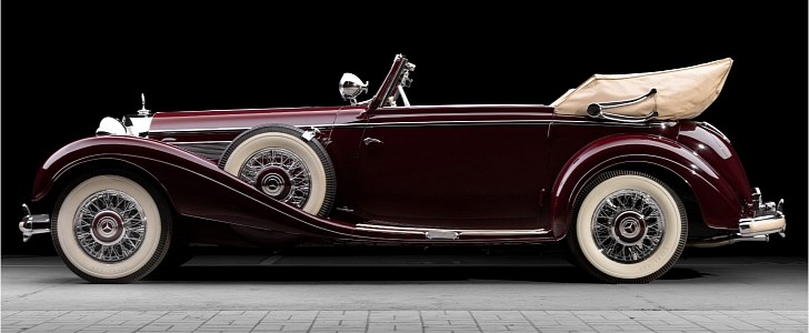This 1936 Mercedes-Benz 540K Cabriolet C is a rare model that was customized for Farouk I, Ex-King of Egypt