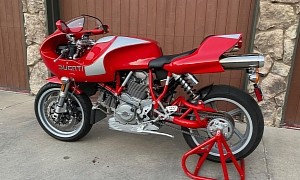 Ultra-Rare 2002 Ducati MH900e Shows Up at Auction With 1,400 Miles on the Clock