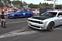 Ultra-Rare Dodge Challenger SRT Hellcat XR Drags Mustang and Camaro in Adverse Setting