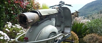 Ultra-Rare Military Vespa With Massive Gun Up for Sale