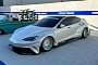 Ultra-Wide and Low Tesla Model S Plaid Looks Chimeral, but It’s a Real SEMA Build