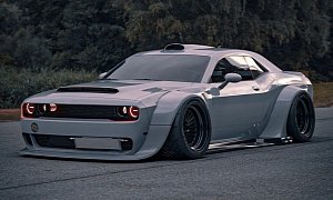 Ultra-Widebody Dodge Challenger Looks Like an Awesome Rally Car