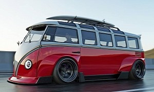Ultra-Widebody Volkswagen Bus "Volkswide" Looks Like a Porsche Racing Van