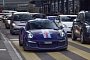 Ultraviolet Blue Porsche 911 GT3 RS in Martini Livery Caught in Zurich Traffic
