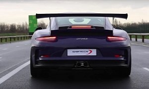 Ultraviolet Blue Porsche 911 GT3 RS with iPE Ehxaust: The Song of Track People