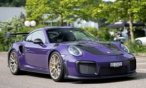 Ultraviolet Porsche 911 GT2 RS with Looks Brutal in Switzerland