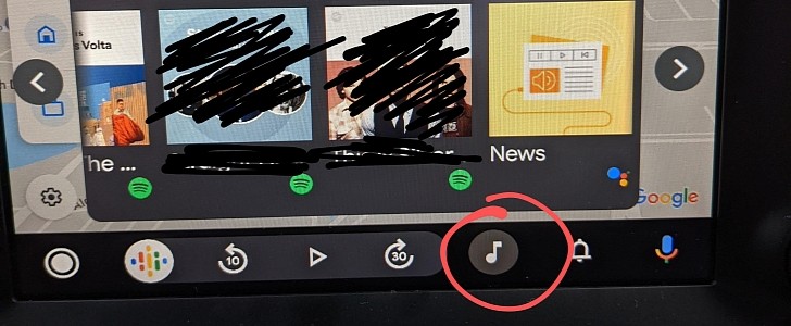 New Android Auto button showing up for some