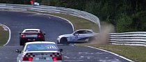 Unaware BMW Driver Spins Twice in the Same Nurburgring Corner, Crashes M235i