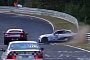 Unaware BMW Driver Spins Twice in the Same Nurburgring Corner, Crashes M235i