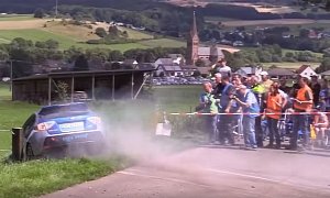 Unaware Subaru WRX STI Driver Goes for Accidental Offroading at German Rally