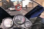 Unbelievably Clumsy FZ6 Rider Crashes Hard into Parked Mercedes
