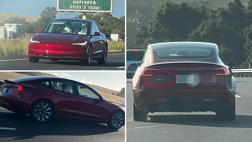 Undisguised Tesla Model 3 Highland spotted in California