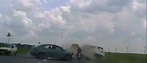 Unearthly Lucky Rider Escapes Utter Obliteration in Mind-Blowing Crash