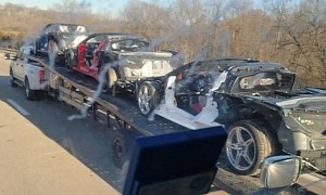 Unfinished C8 Corvette Bodies Heading to Dismantling in Ohio Are Painful to Watch
