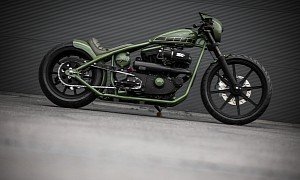Unique Buell M2 Cyclone-Powered Bobber Wraps V-Twin Muscle in Hardtail Skeleton