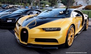 Unique Bugatti Chiron “Hellbee” Shows Up in Monaco, Gets All the Attention