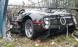 Unique Pagani Zonda Crashed Near London and It Was Completely Rebuilt in 2009