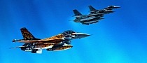 Unique Pic Shows Jaguar-Tattooed F-16 Fighter Jet Escorting B-52 Stratofortress