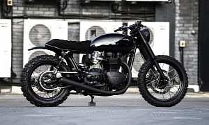 Unique Triumph Bonneville “Type 20” Is the Incarnation of Darkness on Two Wheels