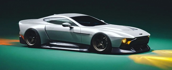 V12 Aston Martin Victor Rotiform Roc aftermarket wheels rendering by ar.visual_ 