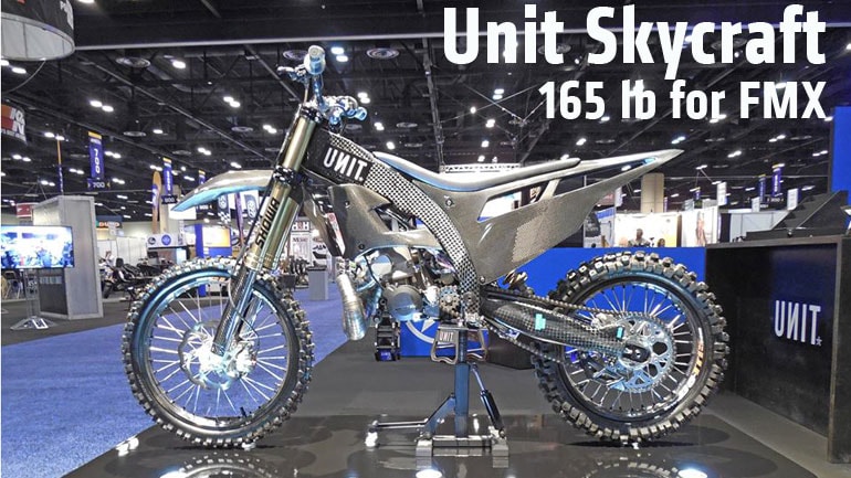 Unit Skycraft Shows Awesome Carbon FMX Prototype Bike - autoevolution
