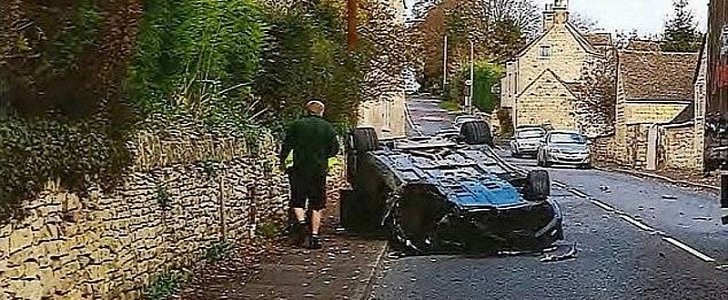 Aston Martin Rapide wreck caused by unlicensed brat who stole it from his dad and fled