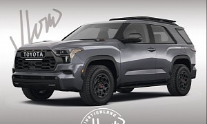 Unofficial 2023 Toyota FJ Cruiser Is a Two-Door Sequoia With TRD Pro Goodies