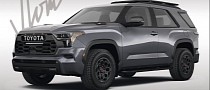Unofficial 2023 Toyota FJ Cruiser Is a Two-Door Sequoia With TRD Pro Goodies
