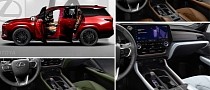 Unofficial 2024 Lexus TX Presentation Shows All 6-Seat Goodies From Inside-Out