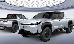 Unofficial 2025 Honda Ridgeline EV Bets on Battery Power to Come Out of the Shadows