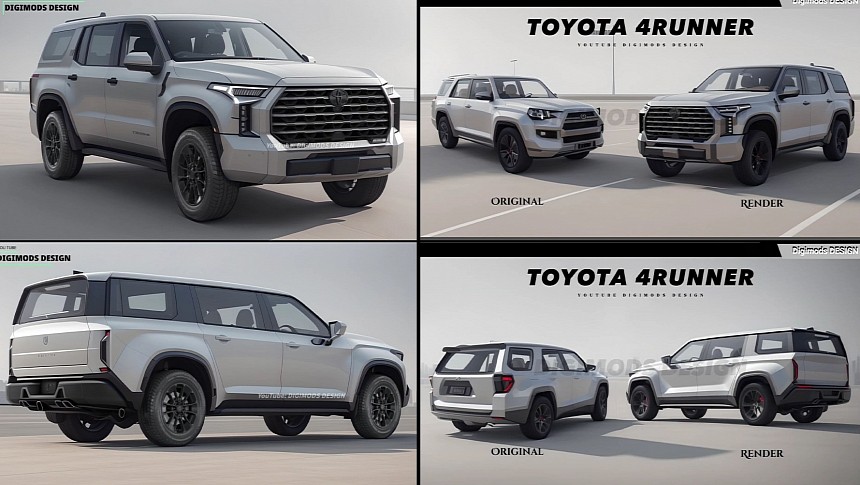 2025 Toyota 4Runner speculative rendering by Digimods DESIGN