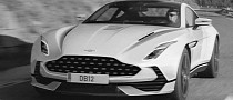 Unofficial Aston Martin DB12 Takes the Mantle of an Edgy, Modern Grand Tourer
