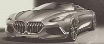 Unofficial Design Sketches Revive the BMW Z8 Roadster as a Self-Driving, Sporty EV