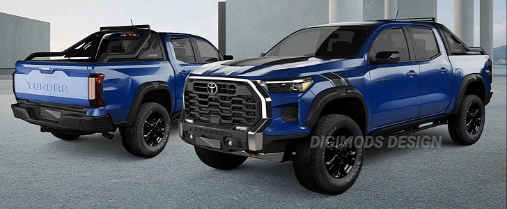 2024 Toyota Tundra Refresh rendering by Digimods DESIGN 