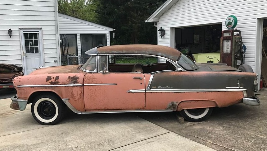 1955 Chevrolet Bel Air Sport Coupe barn find