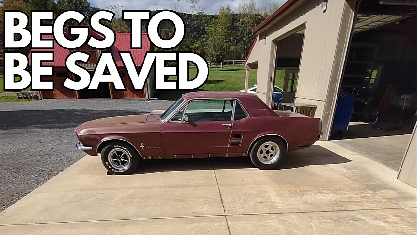 The Mustang needs a full restoration