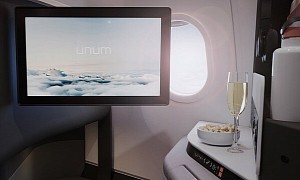 Unum Redefines Business Class Premium Comfort, Debuts Unique Seating Design