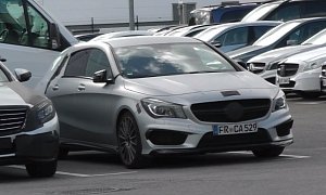 Upcoming CLA 45 AMG Shooting Brake (X117) Spied in Germany