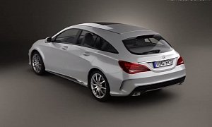 Upcoming Mercedes-Benz CLA Shooting Brake (X117) Depicted in 3D