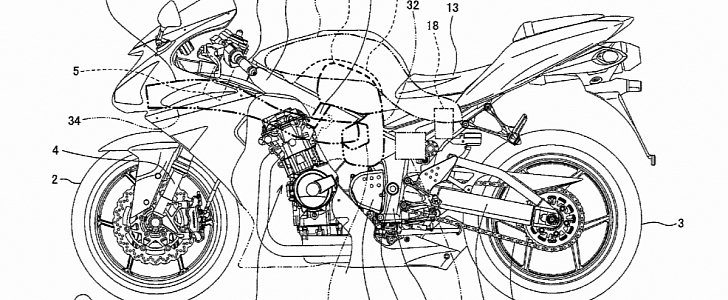 Kawasaki R2 patent image