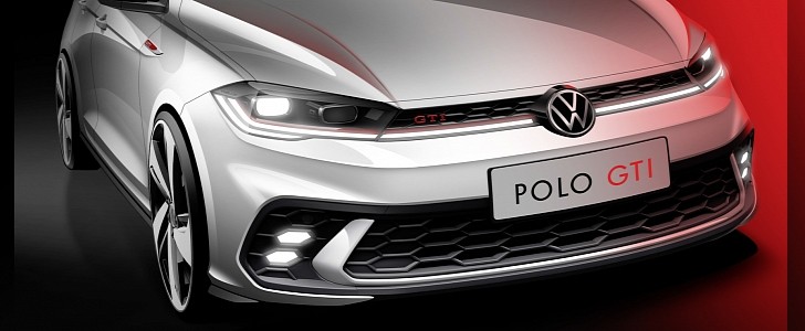 2022 Volkswagen Polo GTI teased in design rendering