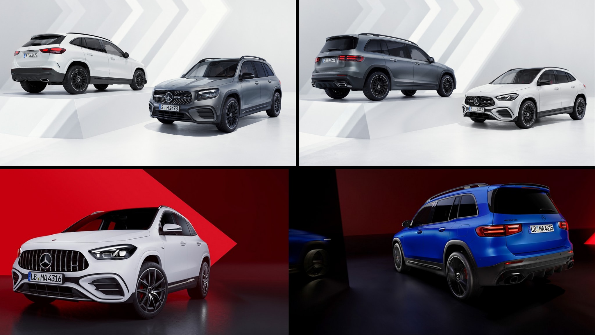 Updated 2024 MercedesBenz GLA and GLB Revealed for U.S. Along With AMG