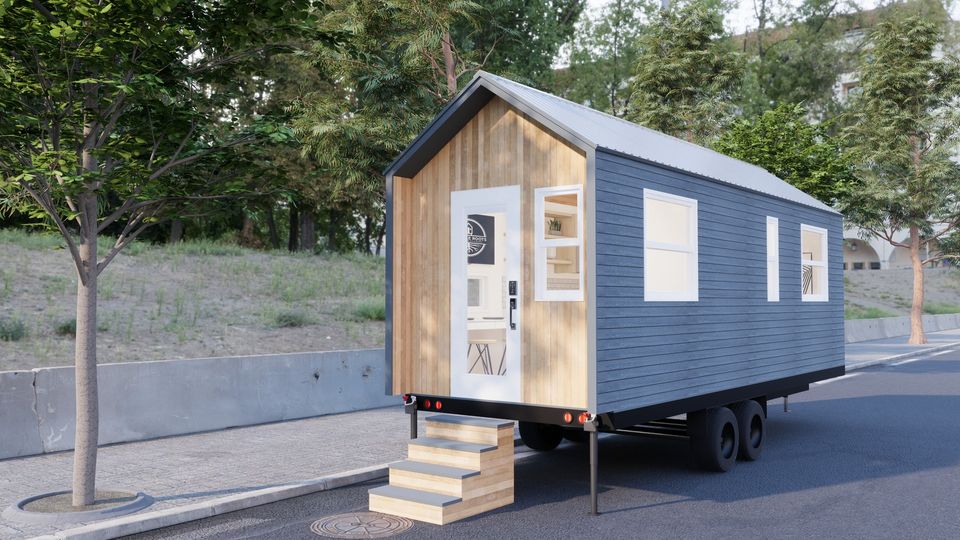Updated Jojo Bean Is an Adorable Tiny Home With Cathedral Ceilings and an Efficient Layout