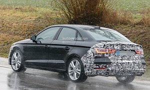 Updated US-Spec 2017 Audi A3 Sedan Spied Testing for the First Time with 2.0 TFSI