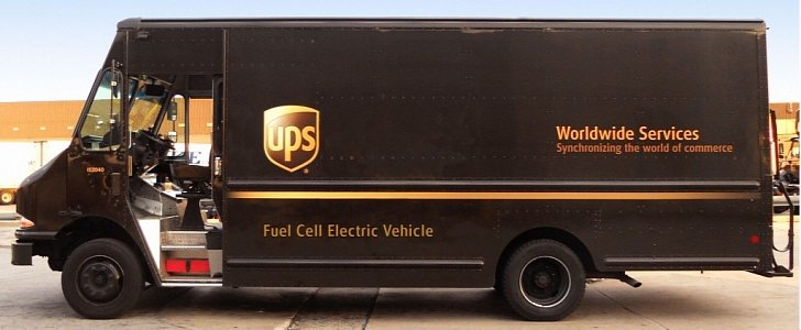 UPS fuel cell delivery truck