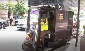 UPS Delivers Packages in Manhattan in a Cute, Four-Wheeled Electric-Assist Cycle