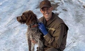 UPS Delivery Driver Jumps in Frozen Pond to Rescue Drowning Dog, is a True Hero