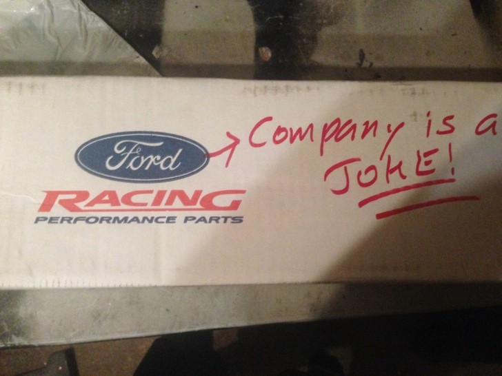 UPS Delivers Ford Racing Package with Hate Message