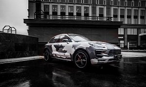Urban Warfare Porsche Macan Turbo Is a Killer Wrap from Russia