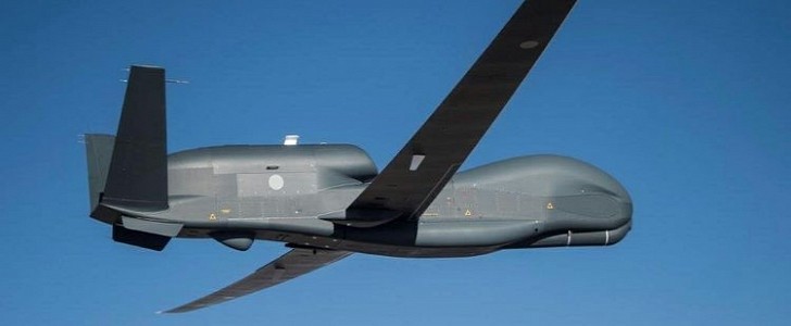 The RQ-4 Global Hawk is a high-altitude, long-endurance "spy drone".